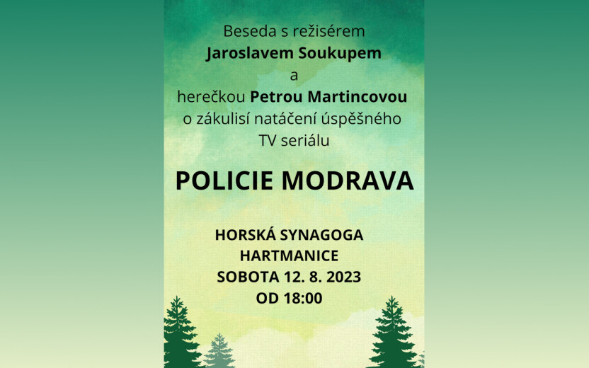 Beseda o natáčení TV seriálu Policie Modrava • Hartmanice